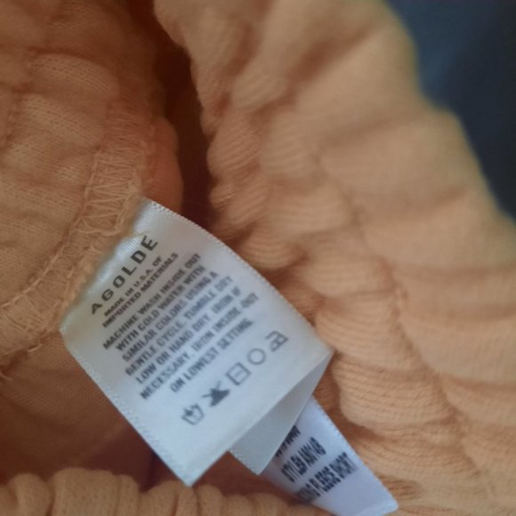 Agolde Boxing Shorts Size X-Small in Sherbet Orange - Picture 4 of 4